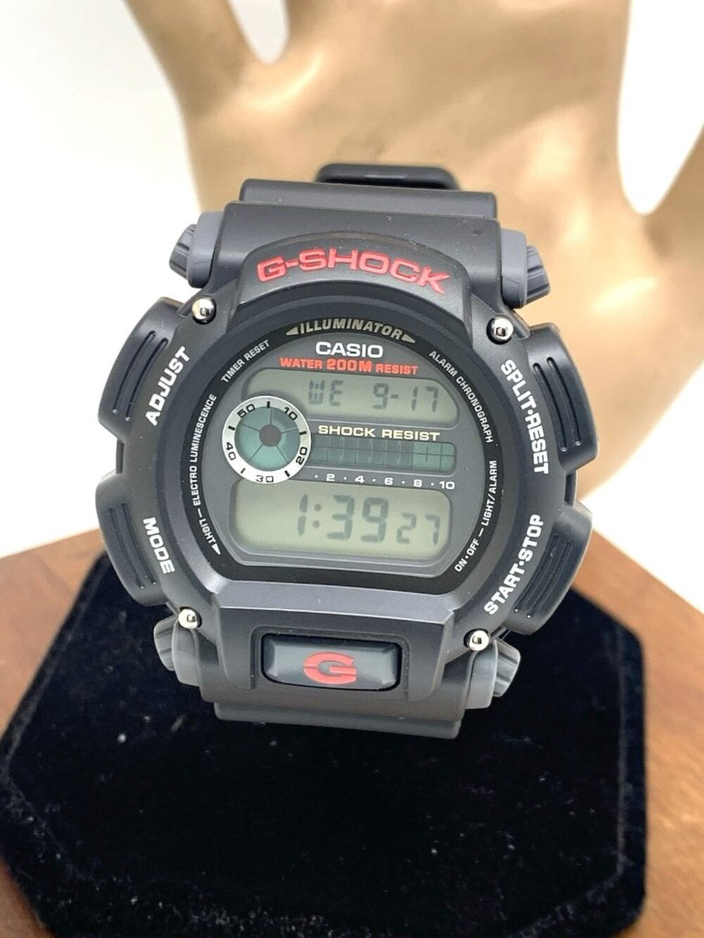 Casio Men's Watch G-Shock DW9052 Quartz Black Red Resin Digital 44mm 3232